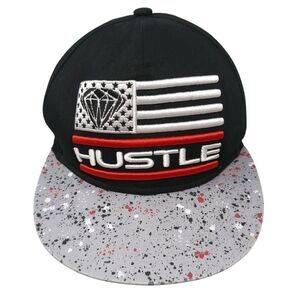 Hustle Snapback Hat Multicolor One Size Adjustable Splatter Paint Sole Addiction